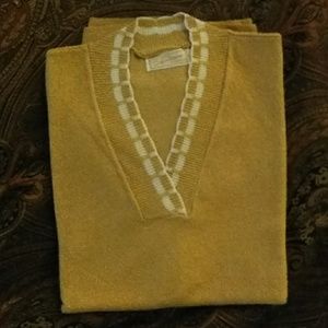 Vintage NOS 50's Fashioned by Antron Gold Sweater
